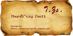 Thuróczy Zsolt névjegykártya
