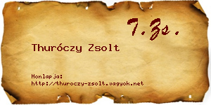 Thuróczy Zsolt névjegykártya